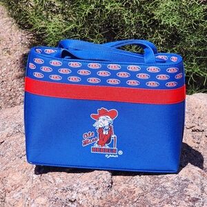 Ole Miss Rebels Blue and Red Purse, NWT